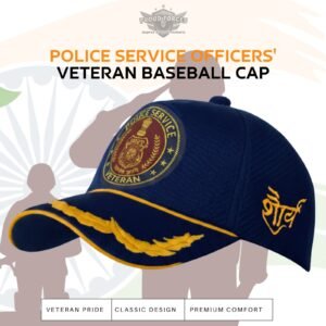 Premium Quality Police Service Officers’(Blue Color) Baseball Cap for Veterans