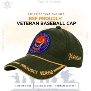 BSF Proudly Veteran Baseball Cap (Olive Green Color) -Premium Quality