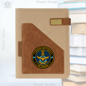 Indian Air Force Veteran Office Notebook with Phone & Pen Holder