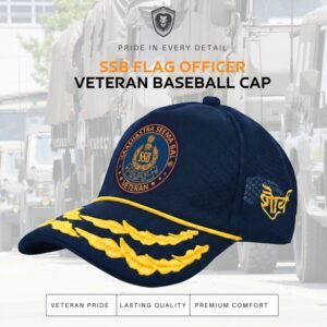 Premium Quality SSB Flag Officers’ Veteran Baseball Cap (Blue Color)