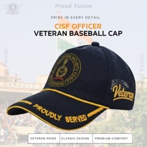 CISF Proudly Veteran Baseball Cap (Blue Color)- Premium Quality
