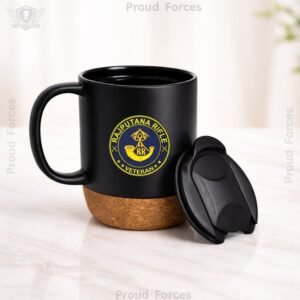 Rajputana Rifle Veteran Matte Finish Coffee Mug with Cork Base