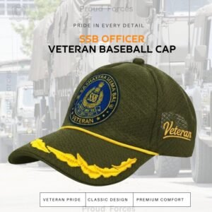 SSB Officers’ Veteran Baseball Cap (Olive Green Color) - Premium Quality
