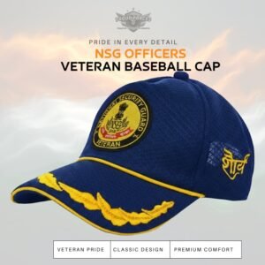 Premium Quality NSG Officer Veteran Baseball Cap (Blue Color)
