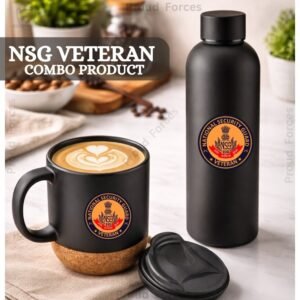 NSG Veteran Matte Finish Bottle & Coffee Mug Combo Set