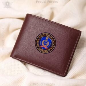 CISF Veteran Brown Leather Wallet for Men (Premium Classic Edition)