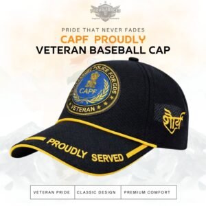 Premium Quality CAPF-Proudly Served Baseball Cap for Veterans(Black Color)