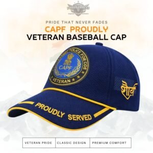 Premium Quality CAPF-Proudly Served Blue Baseball Cap for Veterans