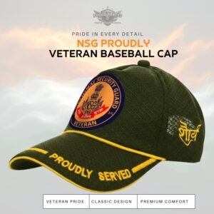 Premium Quality National Security Guard Proudly Veteran Baseball Cap (Olive Green Color)