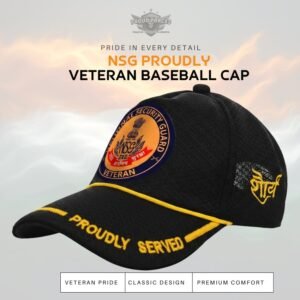 Premium Quality National Security Guard Proudly Veteran Baseball Cap (Black Color)
