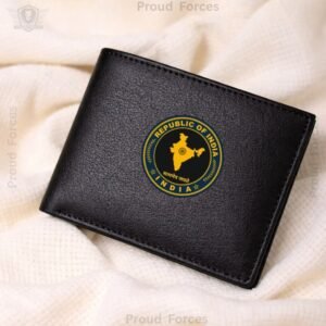 Republic of India Black Leather Wallet for Men (Premium Classic Edition)