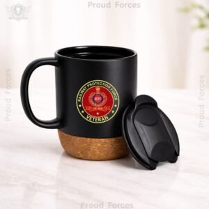 Railway Protection Force (RPF) Veteran Matte Finish Coffee Mug with Cork Base