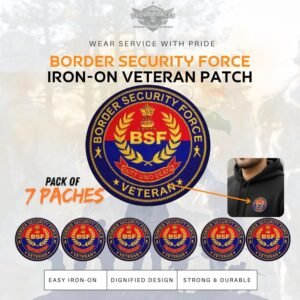 Premium Quality BSF Veteran Iron-On Woven & Embroidered Patches for Apparel