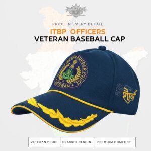 Premium Quality ITBP Officers’ Veteran Baseball Cap (Blue Color)