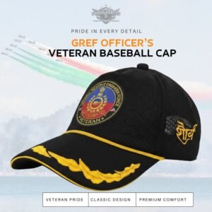 Premium Quality GREF Officers’ Veteran Baseball Cap (Black Color)