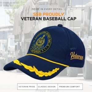 SSB Officers’ Veteran Baseball Cap (Blue Color) -Premium Quality