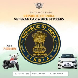 Premium Quality Republic of India Car & Bike Stickers