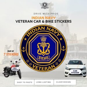Premium Quality Navy Veteran Car & Bike Stickers