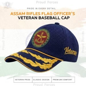 Assam Rifles Flag Officers’ Veteran Baseball Cap (Blue Color) -Premium Quality